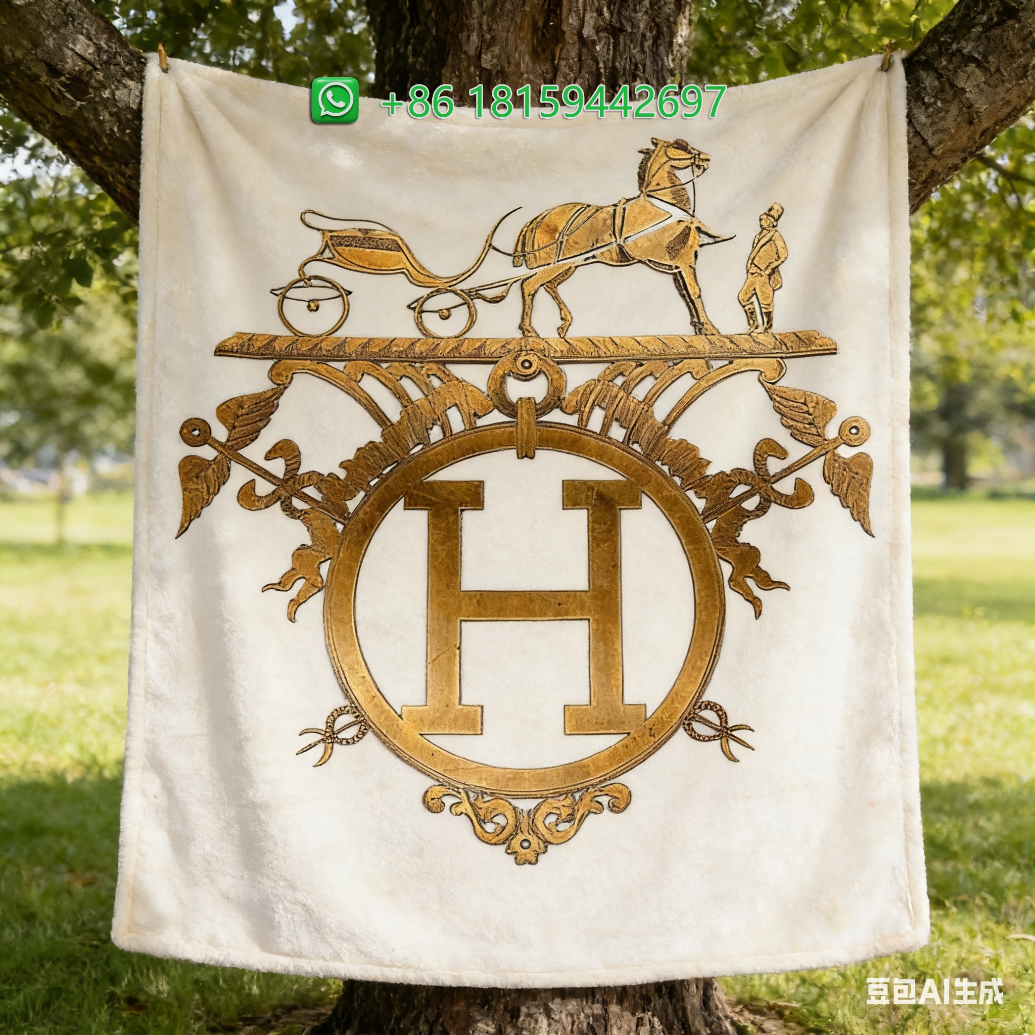 Hermes Throw Blankets